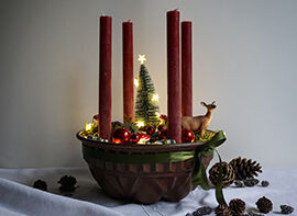 Adventskranz im Vintage Look