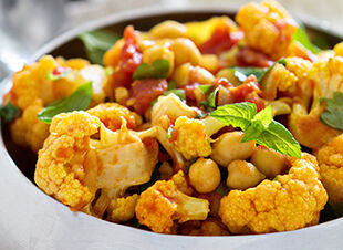 Blumenkohl-Curry mit Kichererbsen